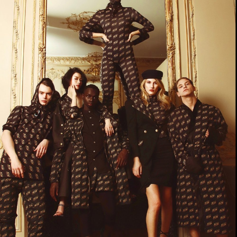 Alexandro Fratelli black and silver dress shirt size 44 (EU) M (US) NWT